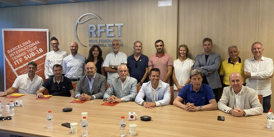The Barcelona International Tennis Tour itf sub´18 presented at the RFET